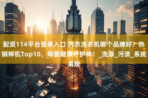 配资114平台登录入口 内衣洗衣机哪个品牌好？热销神机Top10，母婴健康守护神！_洗涤_污渍_系统